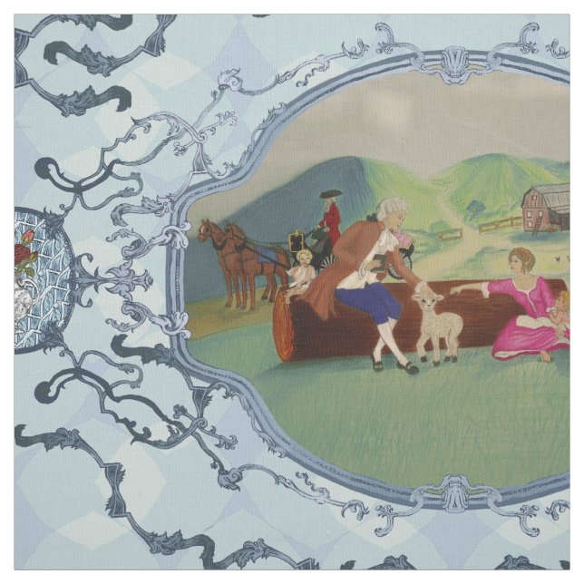 Tecido Francês PH&D Fonte Azul (Modelo)