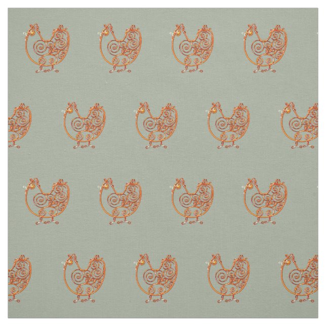 Tecido - Frango Vestido Cobre (Modelo)