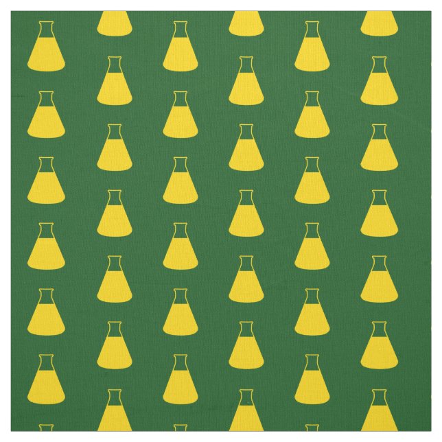 Tecido Frasco de Erlenmeyer Amarelo (Modelo)