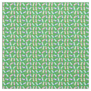 Tecido Frascos de receita médica verde