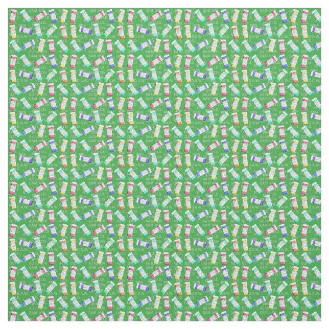 Tecido Frascos de receita médica verde (Modelo)