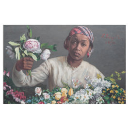 Tecido Frederic Bazille - Jovem Mulher com Peonias