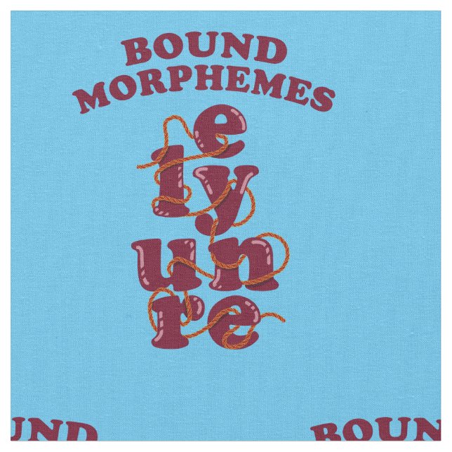 Tecido Free Morphemics Phonics Learning English (Detalhe)