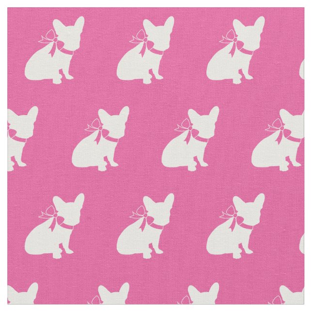 Tecido Frenchie French Bulldog Dog Frenchy (Detalhe)