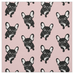 Tecido Frenchie rajado bonito é um sonhador