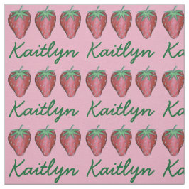 Tecido Fruta de Berry Summer Berry de Morango Vermelho