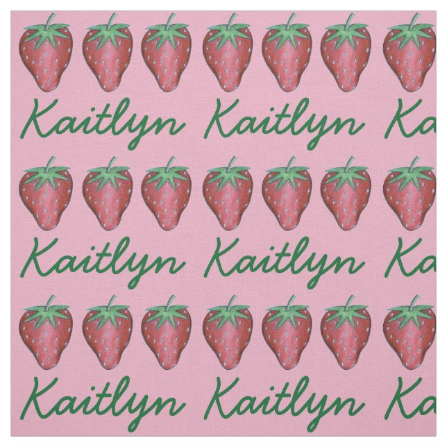 Tecido Fruta de Berry Summer Berry de Morango Vermelho (Modelo)