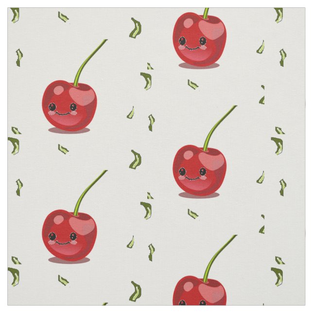 Tecido fruta de cereja vermelha (Modelo)