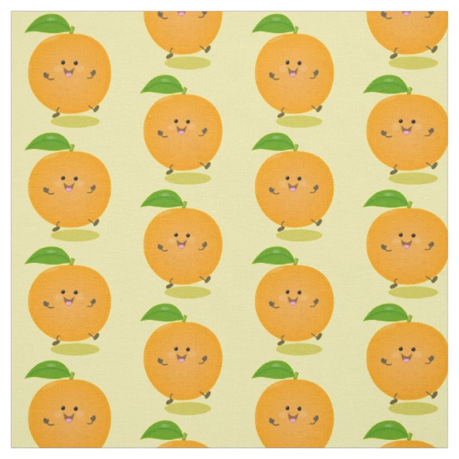 Tecido Fruta de citrinos de laranja-dança (Modelo)