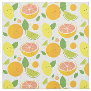 Tecido Fruta de desenho Citros de laranja de Limão de li