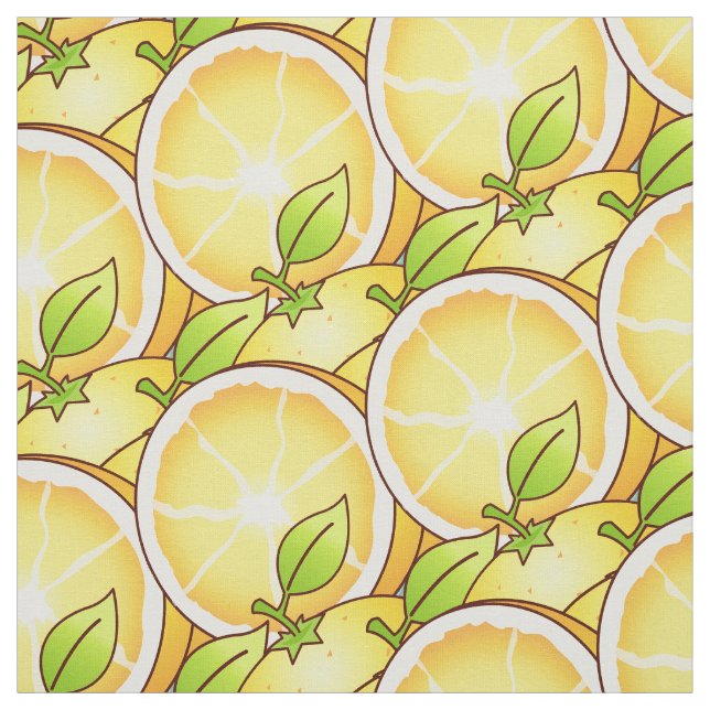 Tecido Fruta de diversão Juicy Orange (Modelo)
