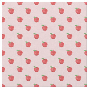Tecido Fruta de Verão de Maçãs Rosa bonito