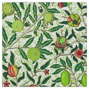 Tecido Fruta Exótica William Morris, Verde limão