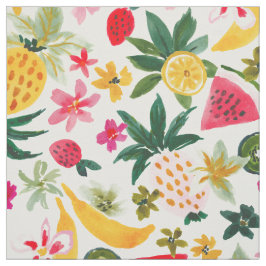Tecido FRUTA FLINGERINGO Padrão de Fruta Tropical Bold