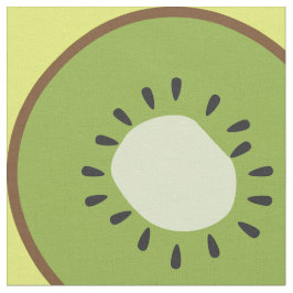 Tecido Fruta verde-amarela-branca-gigante Kiwi