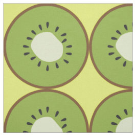 Tecido Fruta verde-amarela-branca-gigante Kiwi
