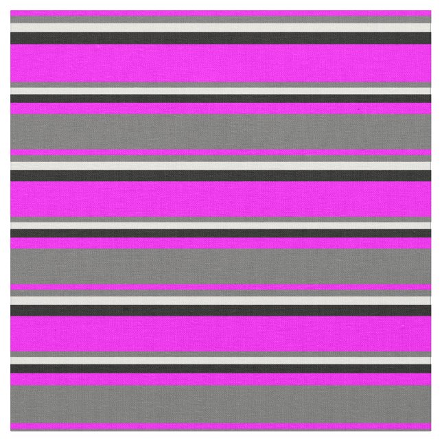 Tecido Fuchsia, Cinzas de dim, creme de mint e padrão pre (Detalhe)