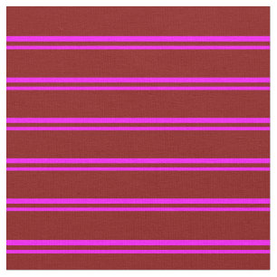 Tecido Fúcsia e Maroon - Padrão Striped