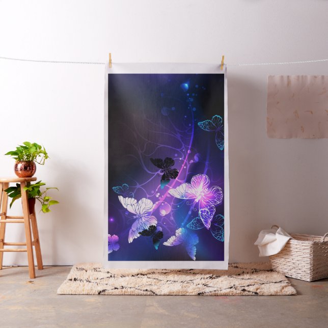 Tecido Fundo com Borboletas Noturnas (In Situ)