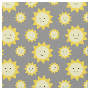 Tecido Fundo de Cinzas Amarelo Feliz