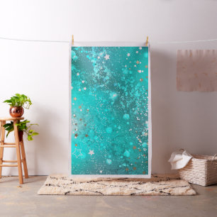 Tecido Fundo do Mint Turquoise Foil
