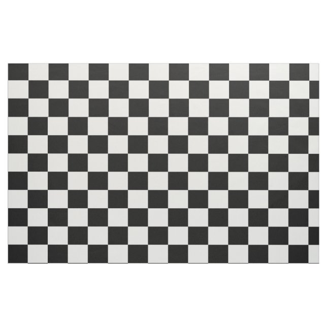 Tecido Fundo Xadrez Preto e Branco (Fat Quarter)