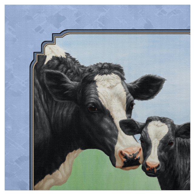 Tecido Fvitelo de raça pura e azul-Vaca (Modelo)