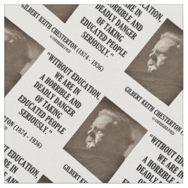 Tecido G.K. Perigo mortal da educação de Chesterton