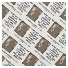 Tecido G.K. Perigo mortal da educação de Chesterton