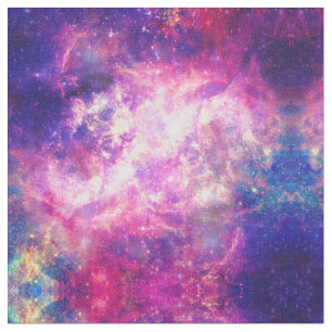 Tecido Galáxia da Nebulosa Espacial Púrpura Rosa-Rosa