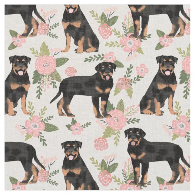 Tecido Galinhas rottweiler (Detalhe)