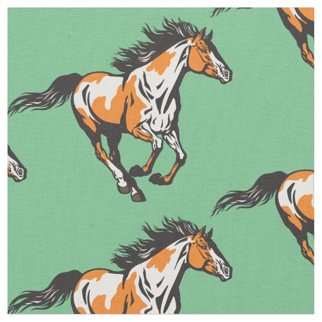 Tecido Galloping pinto Horse (Detalhe)