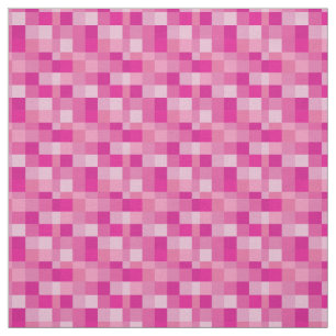 Tecido Gamer cor-de-rosa do teste padrão   de Pixelated