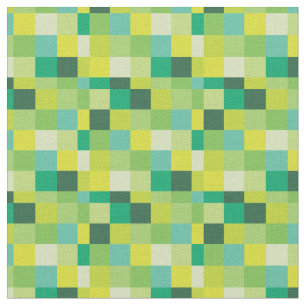 Tecido Gamer verde e amarelo do teste padrão   de