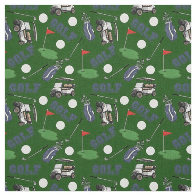 Tecido Ganhou Golfe no Hunter Green (Modelo)