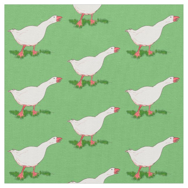 Tecido ganso branco de fazenda (Detalhe)