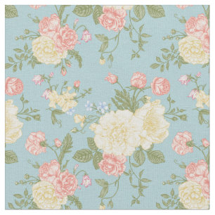 Tecido Garden Peony Floral Patterno
