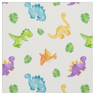 Tecido Garota Nervosa Dinossaur Dino Neutral