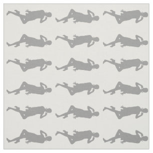 Tecido Garotas GoGo Mod Negrito Cinza