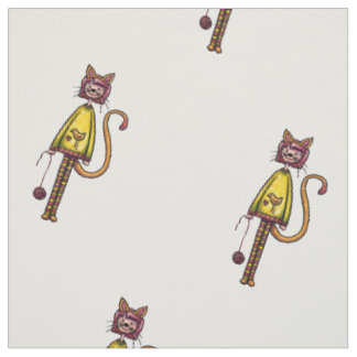 Tecido Gatinha Fofa Garota Gato