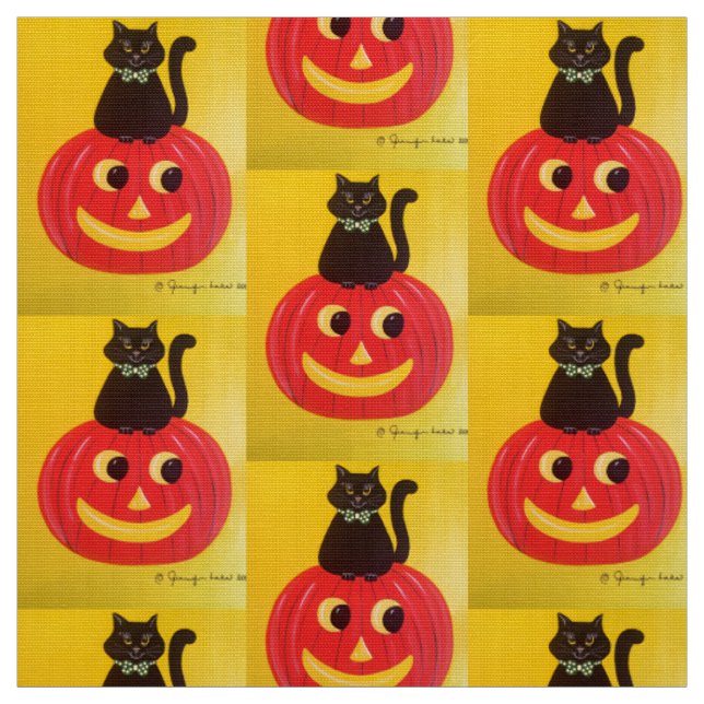 Tecido Gatinho do Halloween Kitty Kitty (Modelo)