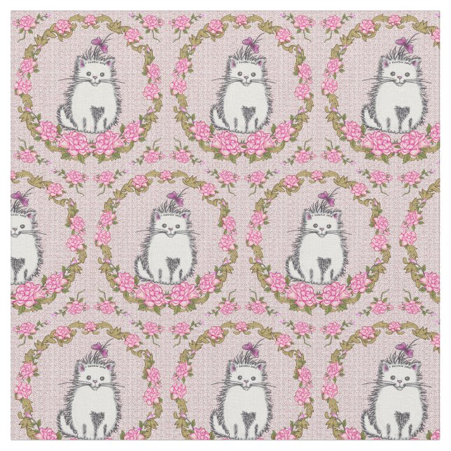 Tecido Gato de Kitten Bebê (Detalhe)