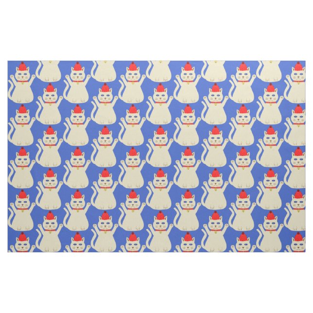 Tecido Gato de Natal bonito (Fat Quarter)