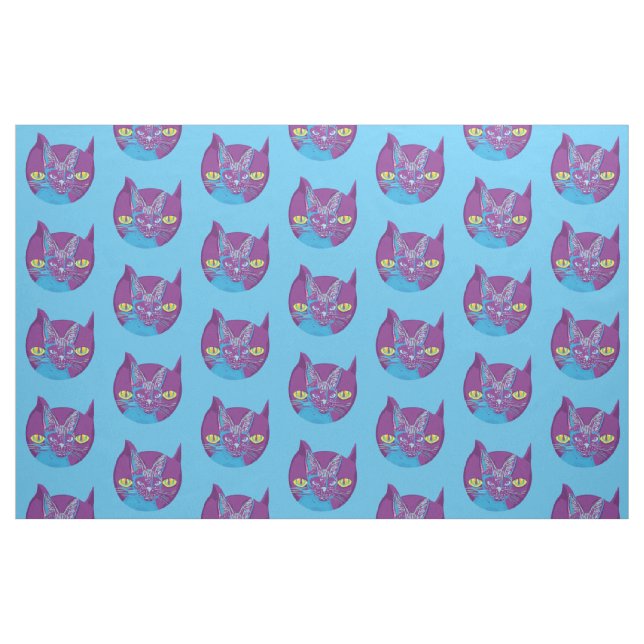 Tecido Gato de Schrodinger, artístico (Fat Quarter)
