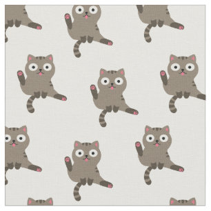Tecido Gato Engraçado