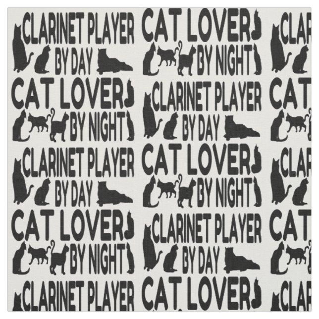 Tecido Gato Lover Clarinet (Modelo)