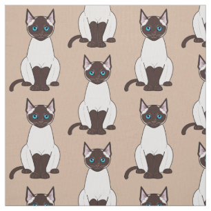 Tecido Gato Siamese