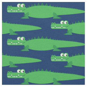 Tecido Gators Kids Alligator Crocodile Cartoon