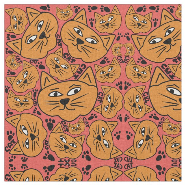 Tecido gatos (Detalhe)