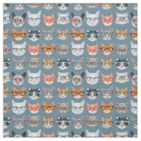 Gatos bonitos que vestem o teste padrão dos vidros